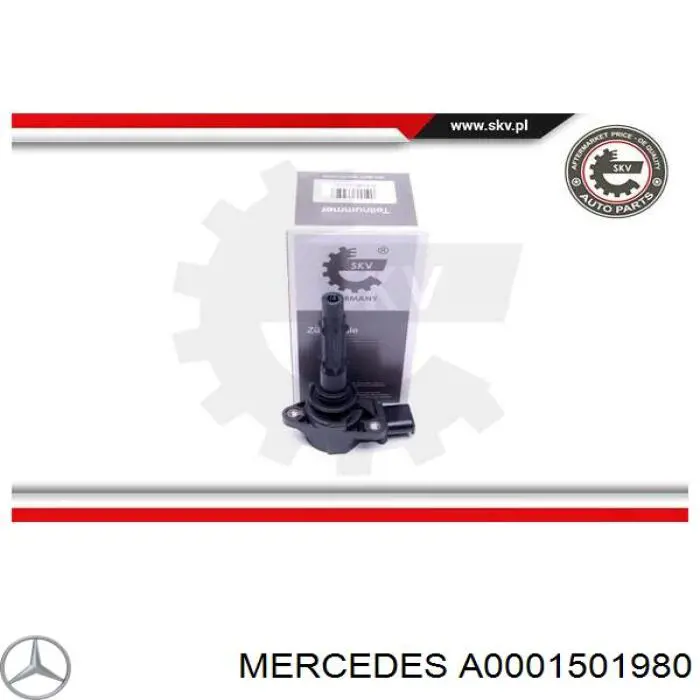 Катушка зажигания Mercedes A0001501980