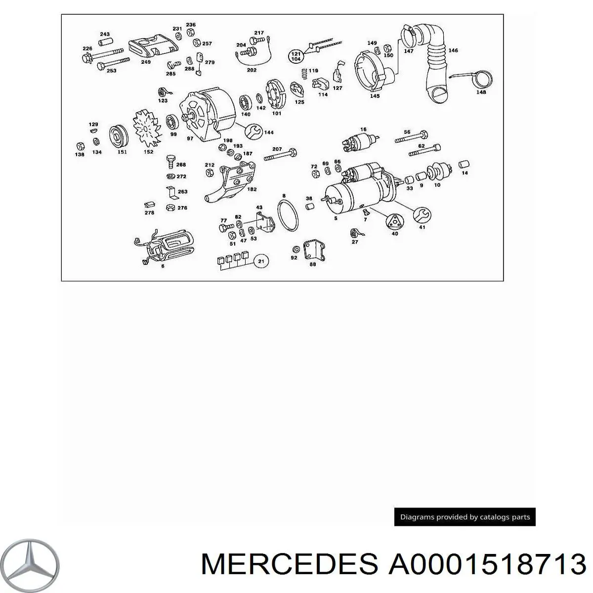 A0001518713 Mercedes бендикс стартера