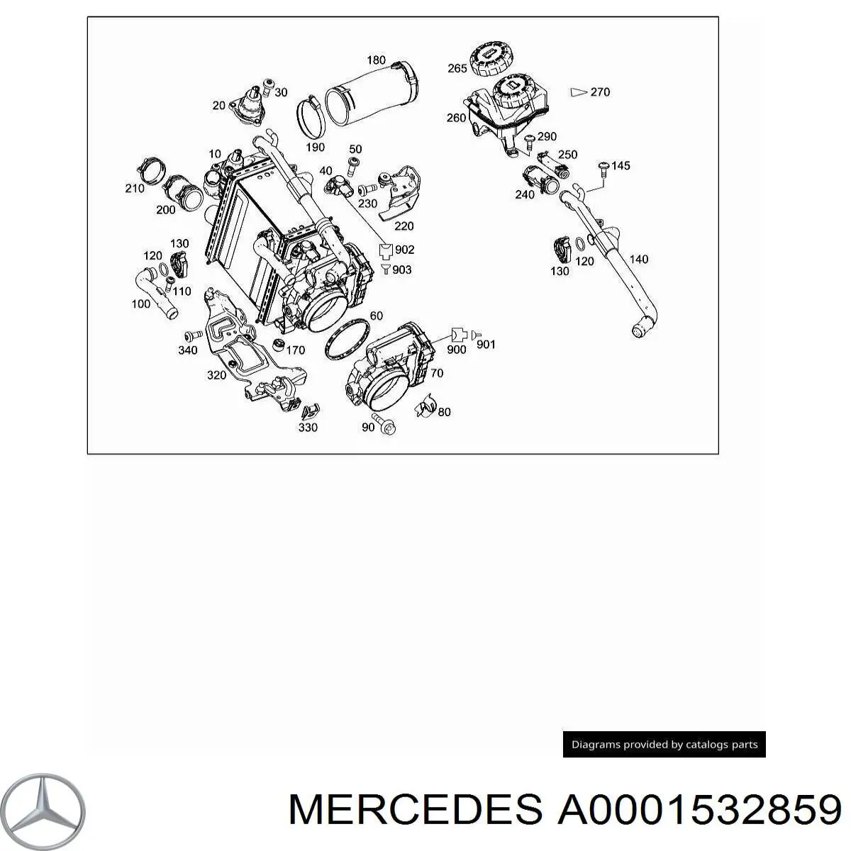 Клапан рециркуляции наддувочного воздуха турбины Mercedes 0001532859 цена, от 132.04 USD