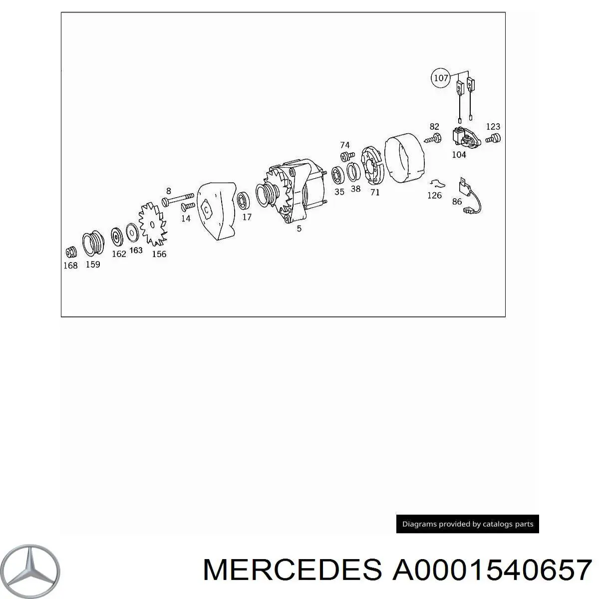 Крышка генератора задняя 9130106 Volvo