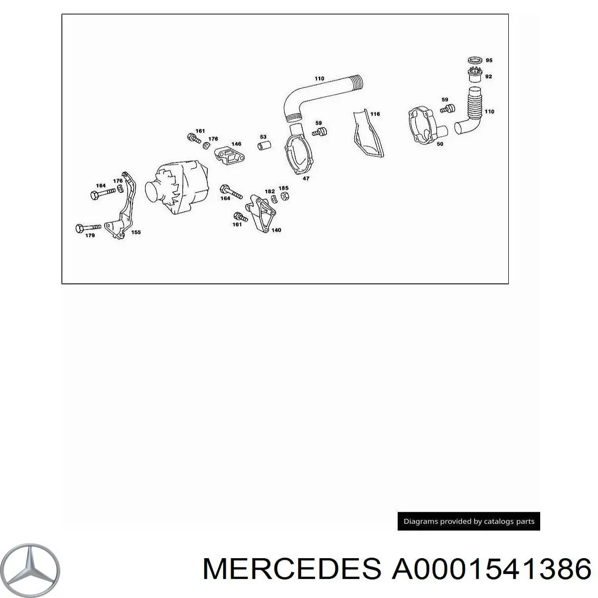  Mercedes A0001541386 цена, от 89.78 USD