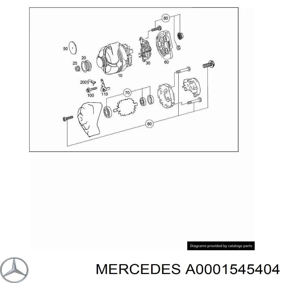  Mercedes A0001545404 цена, от 50.25 USD