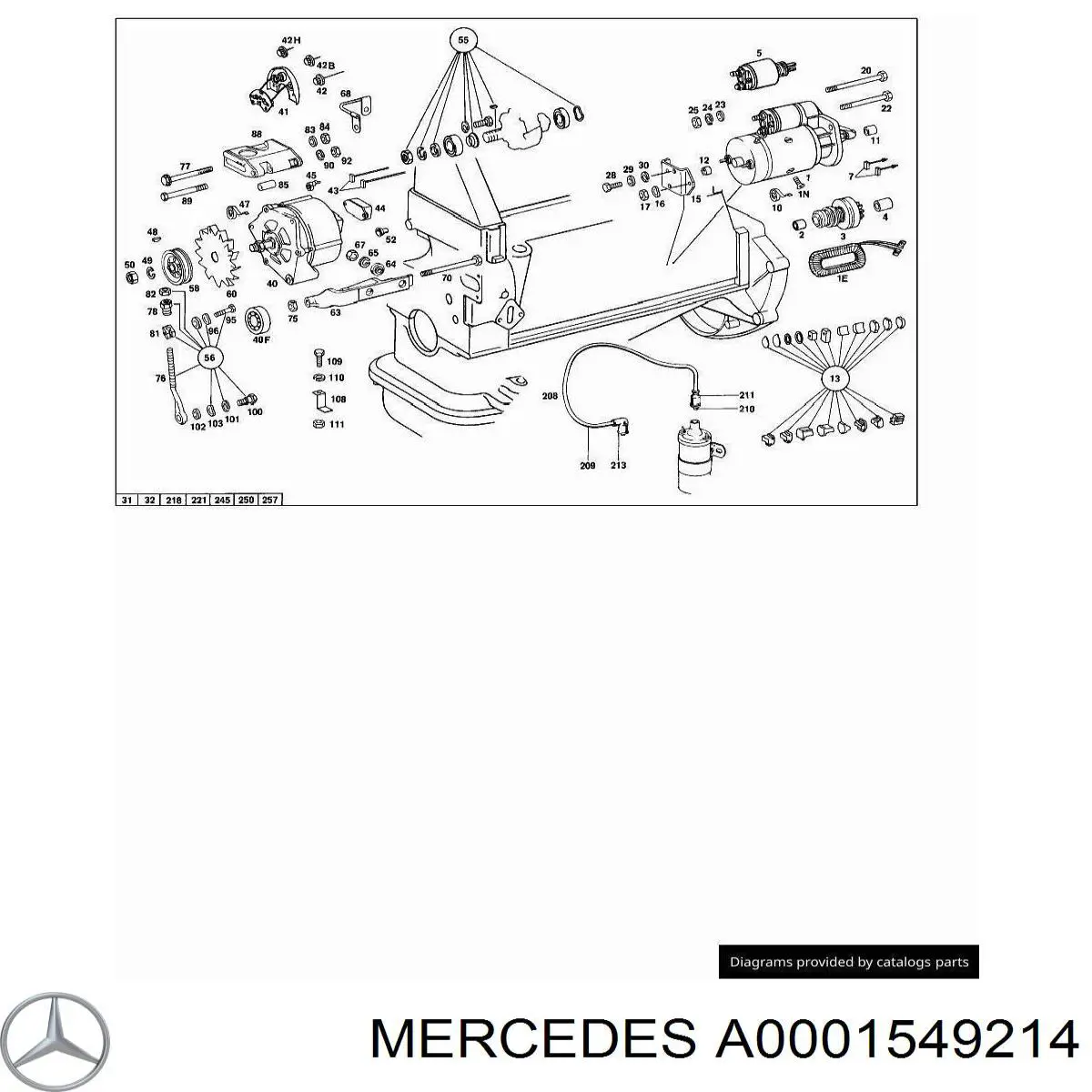 Щетка генератора Mercedes A0001549214 цена, от 2.47 USD