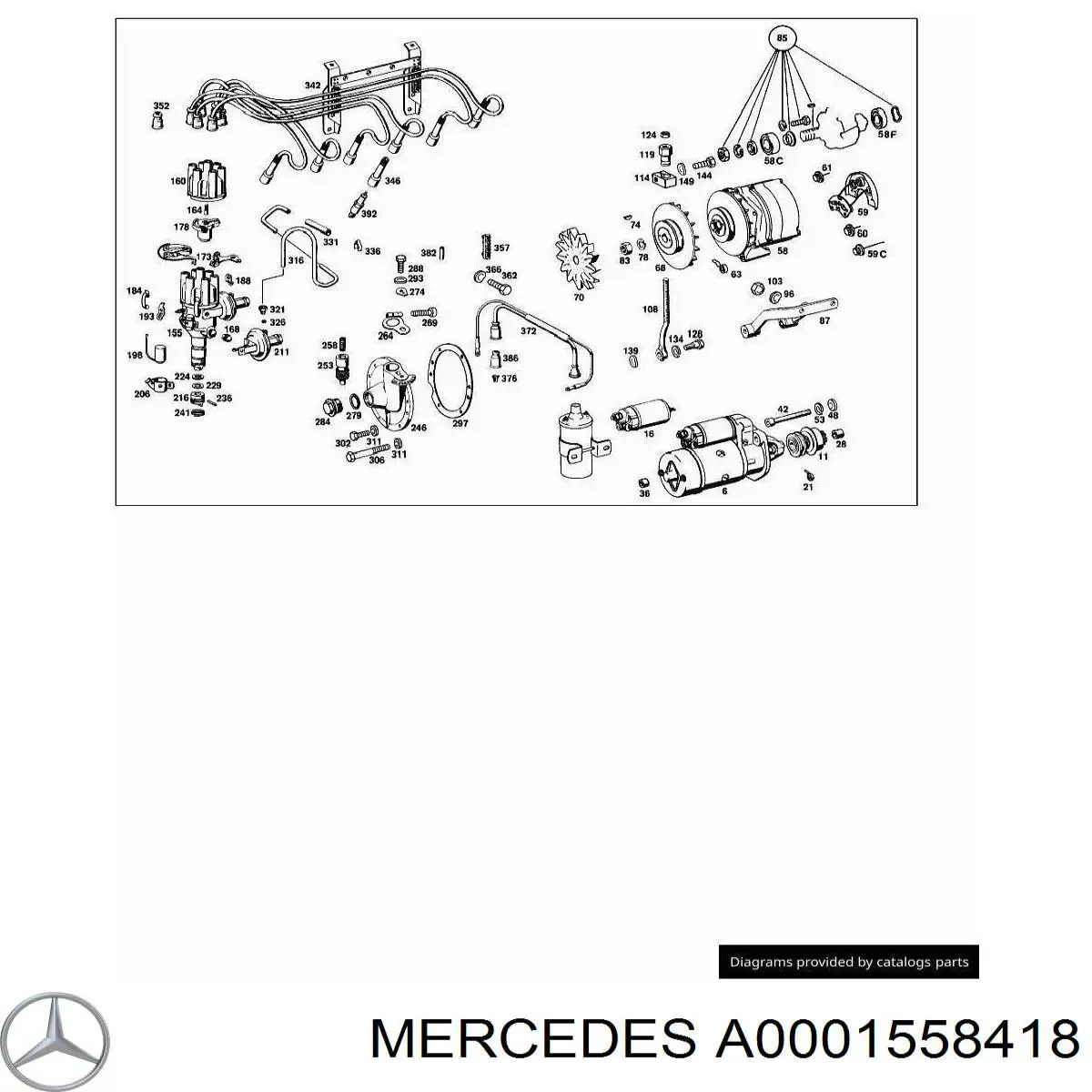 Купить A0001558418 Mercedes Шкив ремня генератора