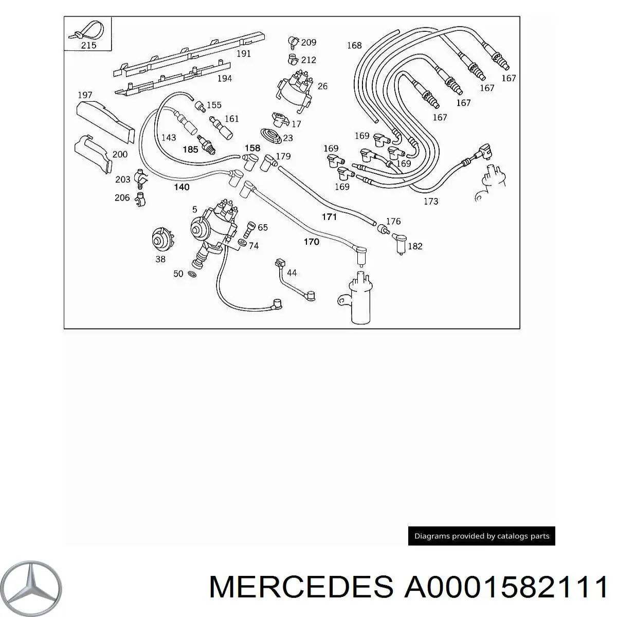 Купить A0001582111 Mercedes 