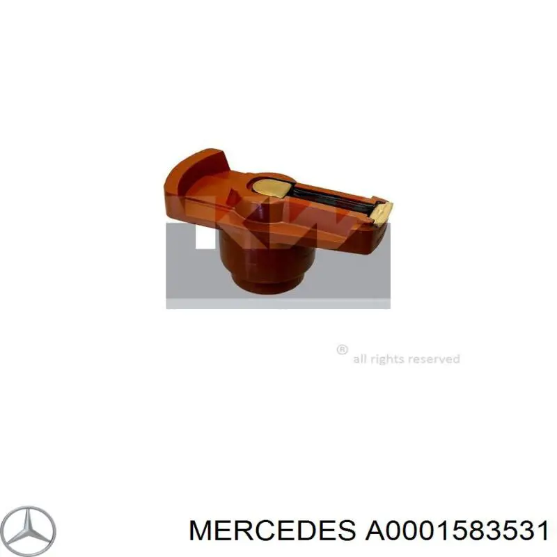 A0001583531 Mercedes бегунок (ротор распределителя зажигания, трамблера)