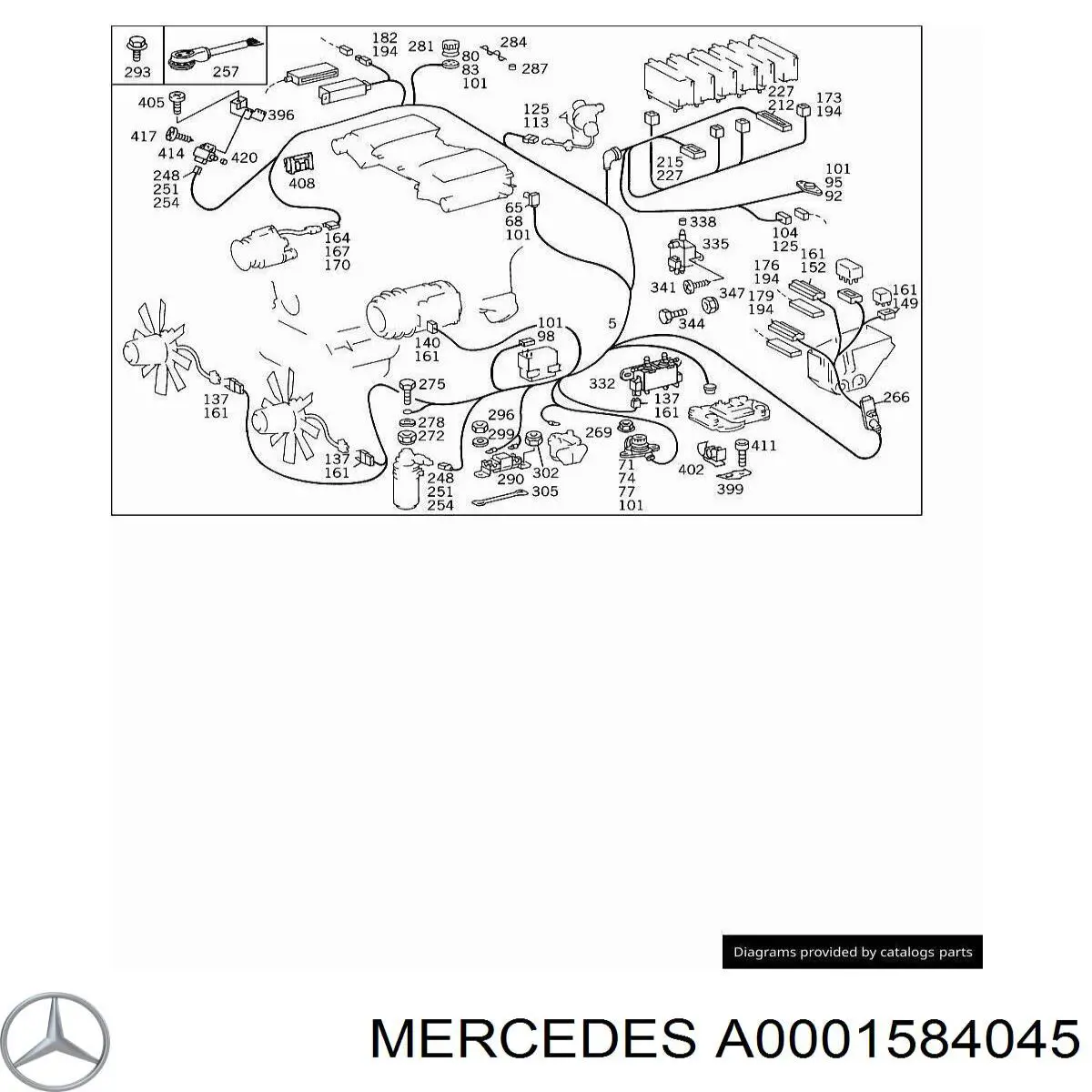  Mercedes A0001583745 цена, от 15.52 USD