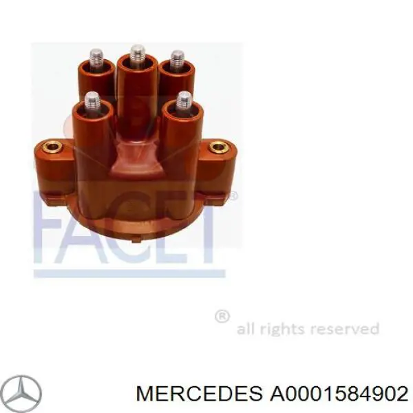 A0001584902 Mercedes крышка распределителя зажигания (трамблера)