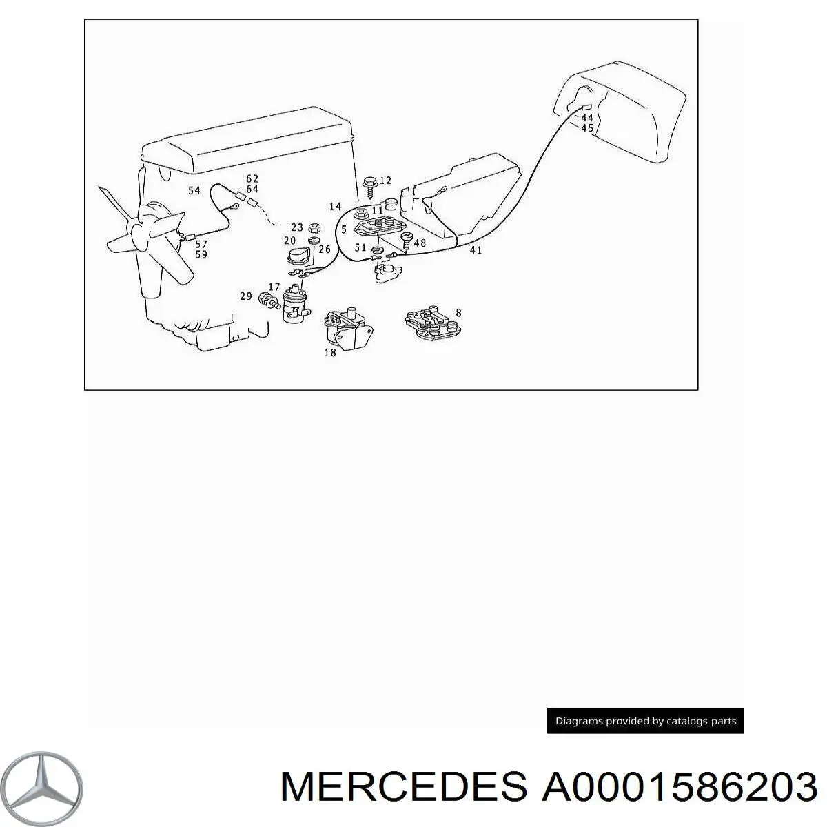 Катушка Mercedes A0001586203