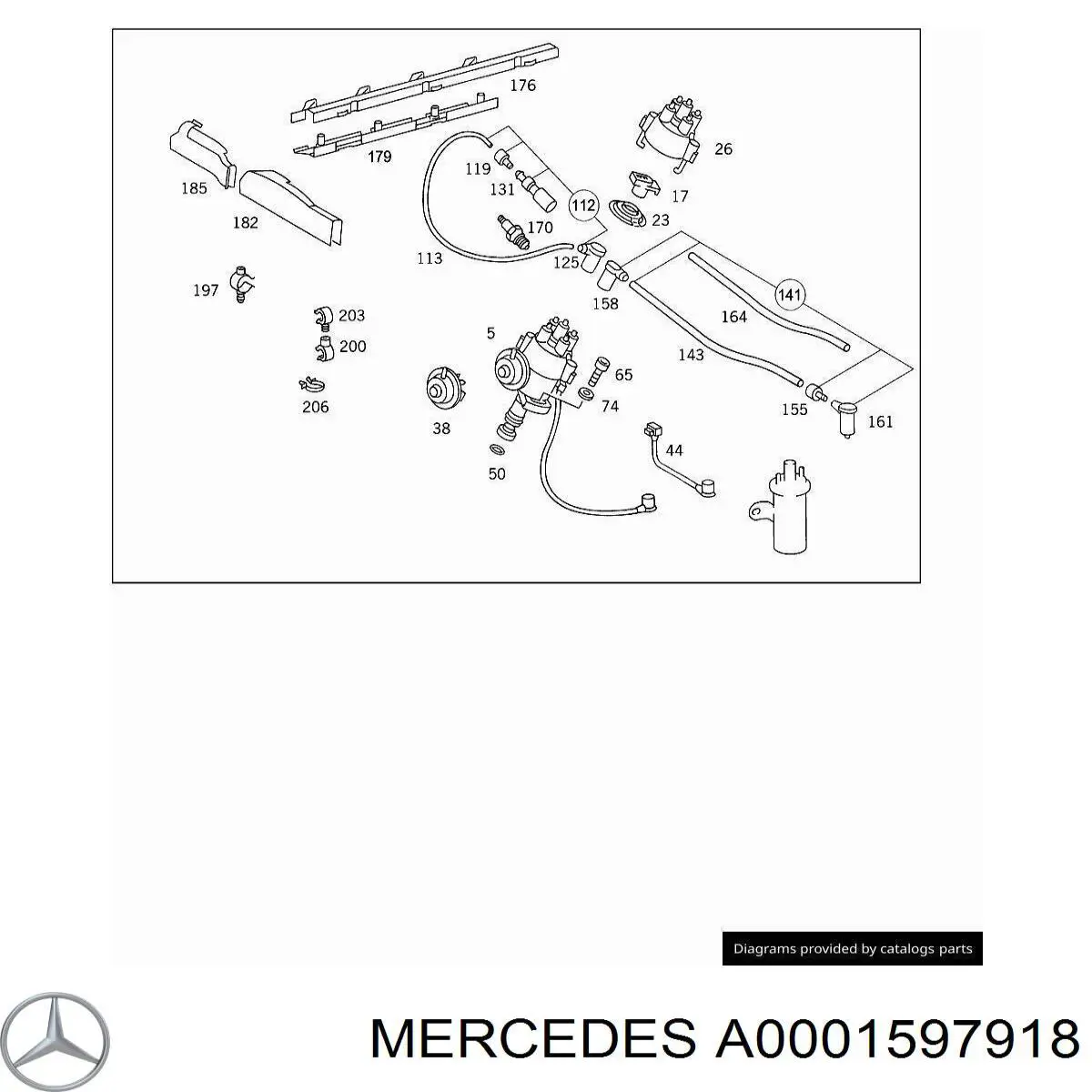  Mercedes A0001597918 цена, от 241.99 USD