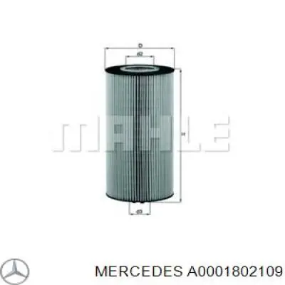 Масляный фильтр A0001802109 Mercedes