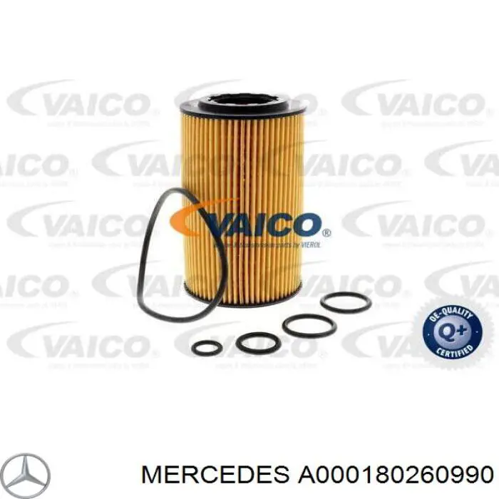 A000180260990 Mercedes filtro de óleo