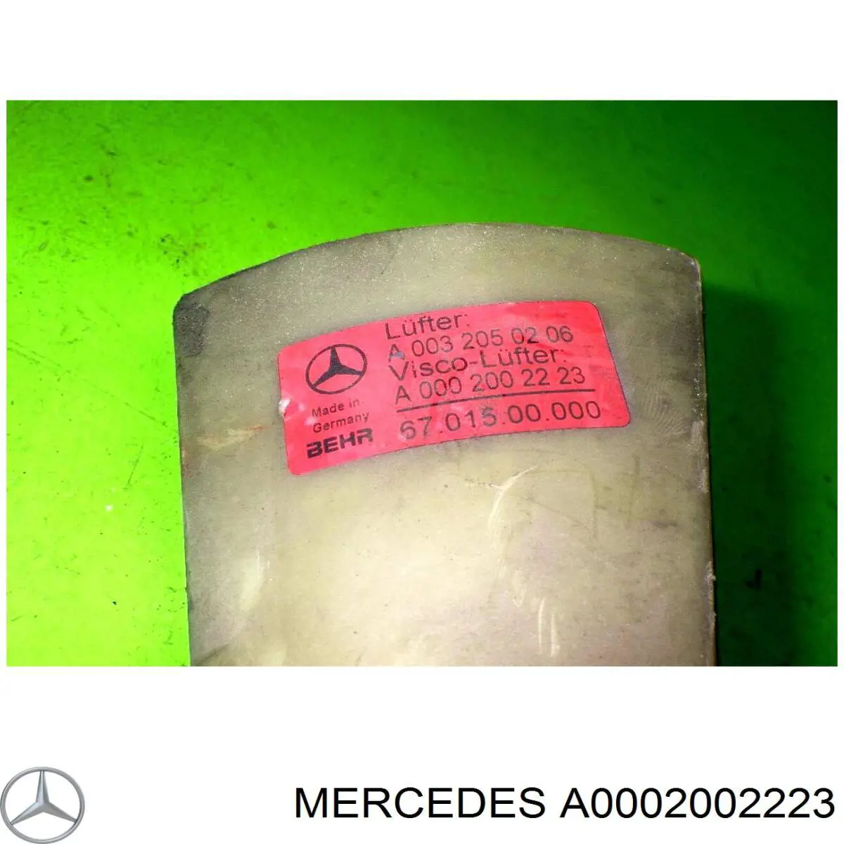 A0002002223 Mercedes polia de acoplamento viscoso (da roda de aletas do sistema de esfriamento)