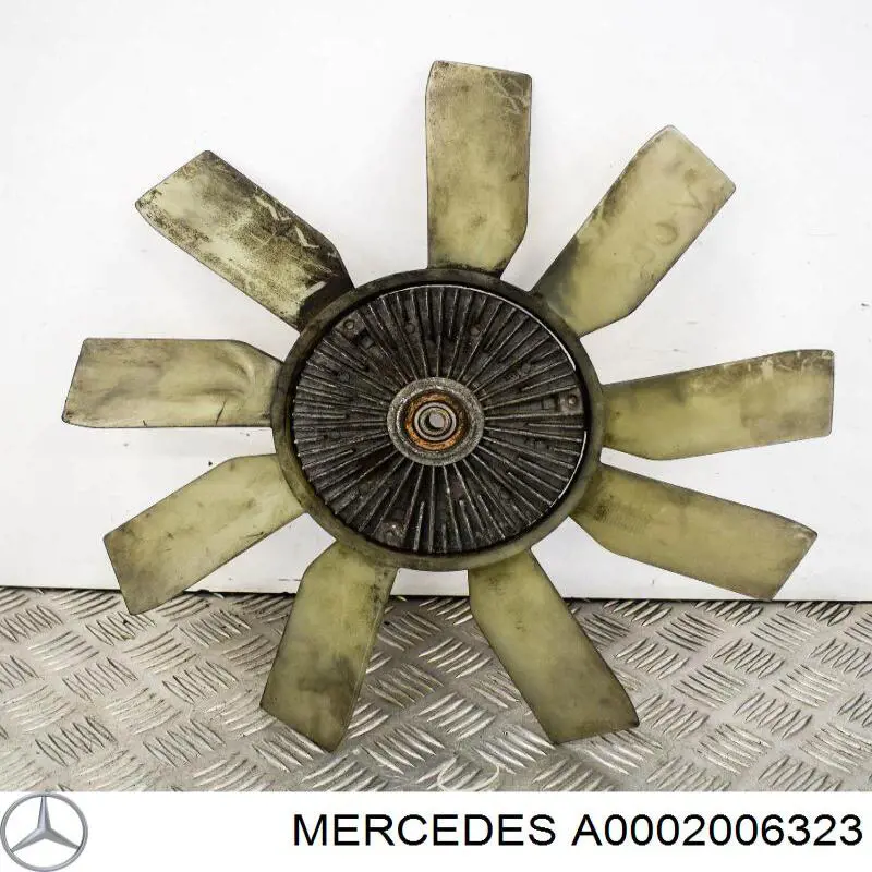 Вентилятор (крыльчатка) радиатора охлаждения Mercedes A0002006323
