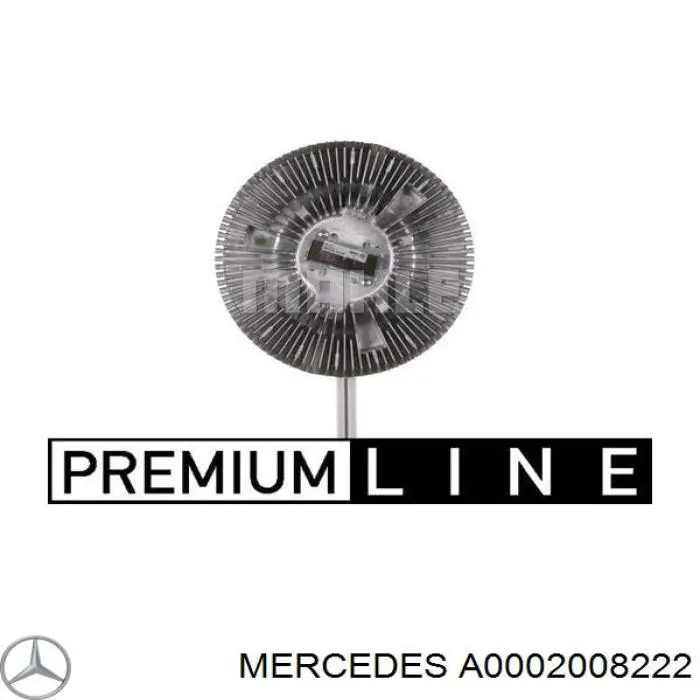 Вискомуфта вентилятора A0002008222 Mercedes