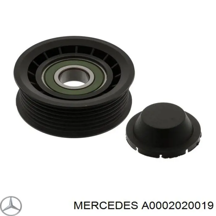 A0002020019 Mercedes rolo parasita da correia de transmissão
