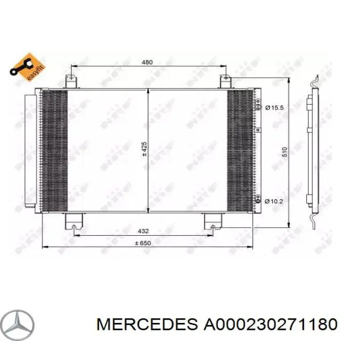 A000230271180 Mercedes компрессор кондиционера