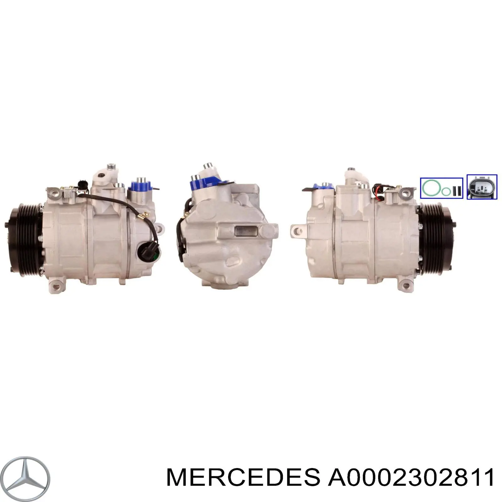 Компрессор системы кондиционирования Mercedes A0002302811 цена, от 190.07 USD