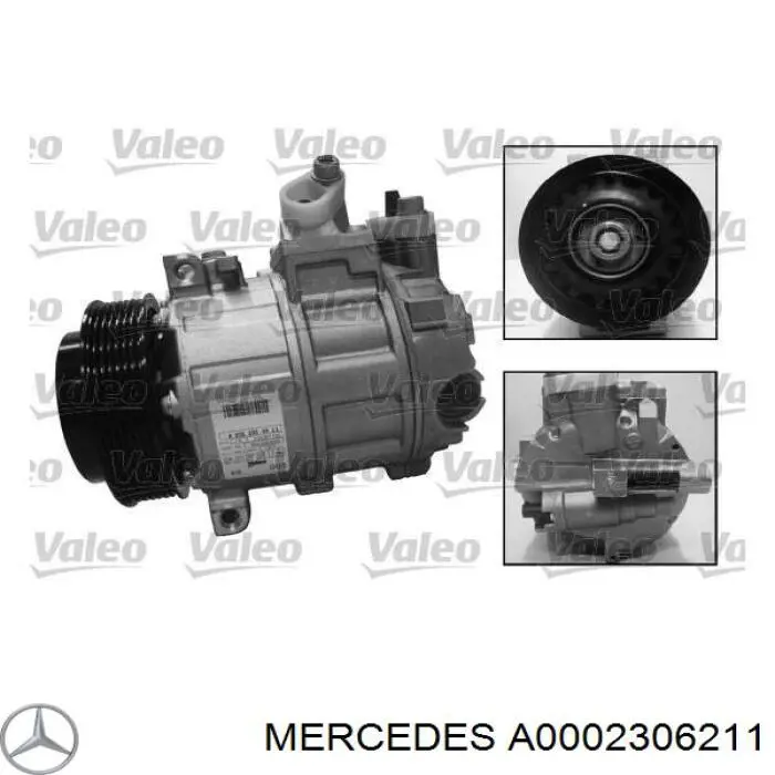 A0002306211 Mercedes compressor de aparelho de ar condicionado