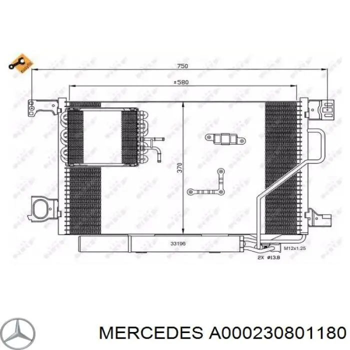 Компрессор системы кондиционирования Mercedes A000230801180 цена, от 251.08 USD