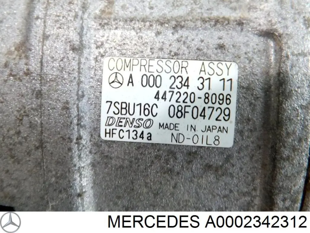 Купить A0002342312 Mercedes Компрессор климатической установки
