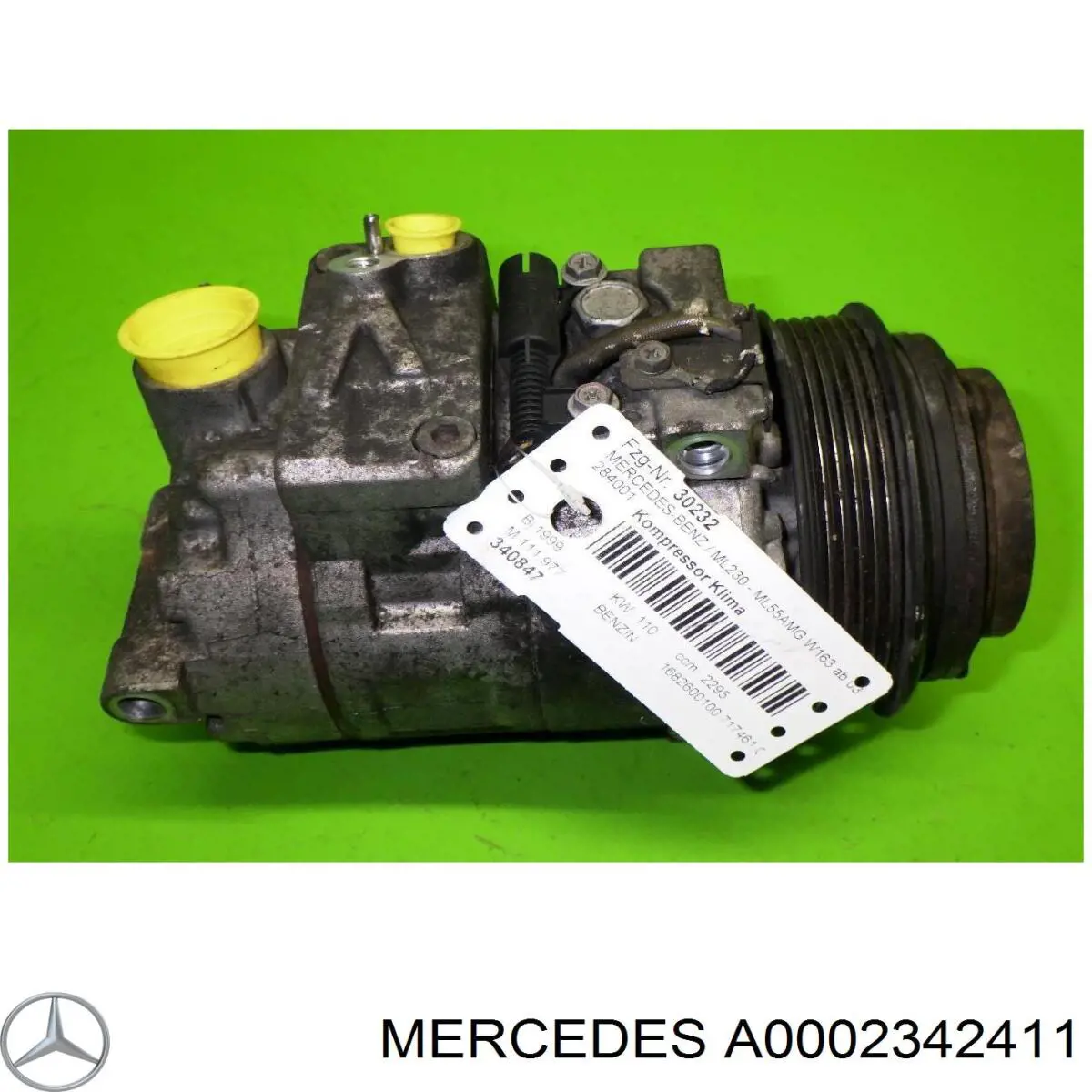 A0002342411 Mercedes compressor de aparelho de ar condicionado
