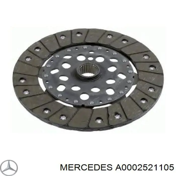 A0002521105 Mercedes disco de embraiagem