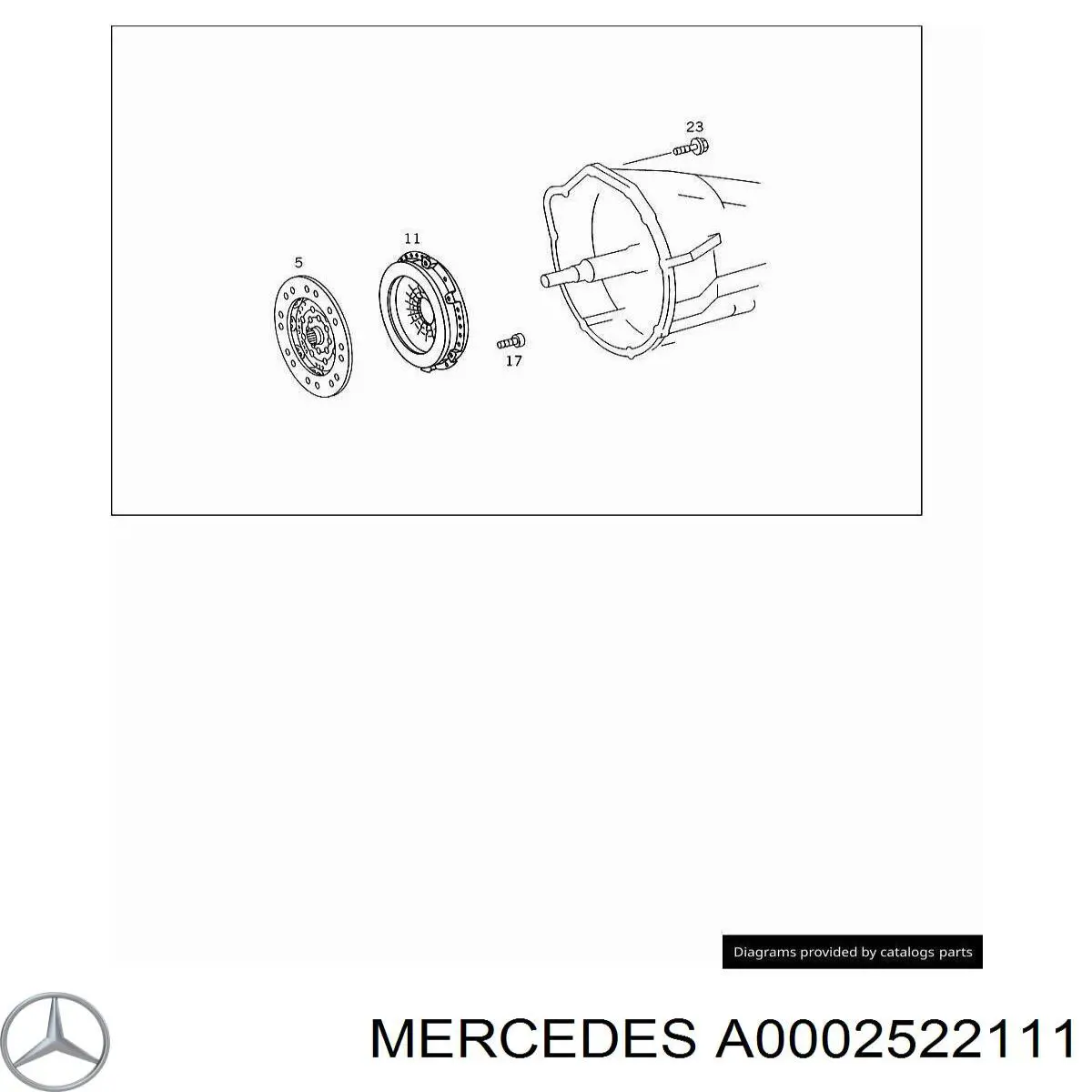A0002522111 Mercedes корзина сцепления