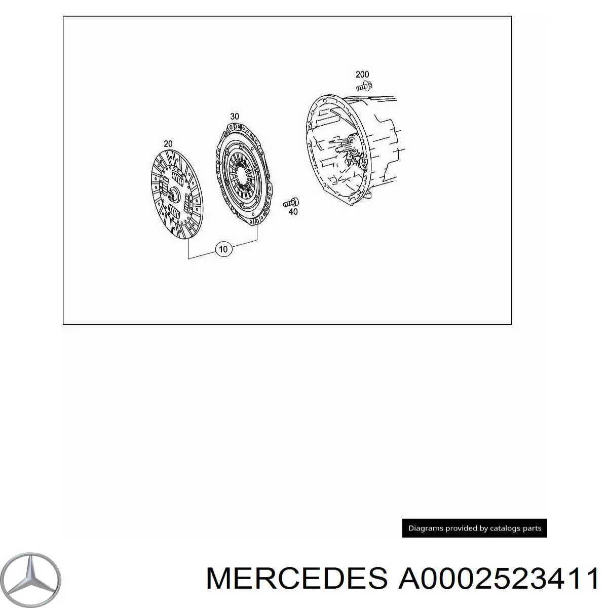 Лепестковая корзина сцепления Mercedes A0002523411 цена, от 56.43 USD