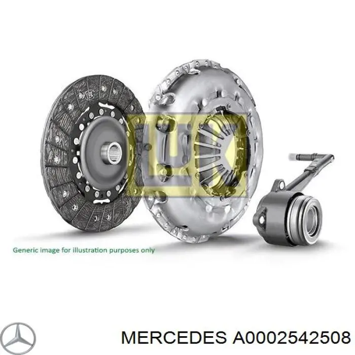 A0002542508 Mercedes cilindro de trabalho de embraiagem montado com rolamento de desengate