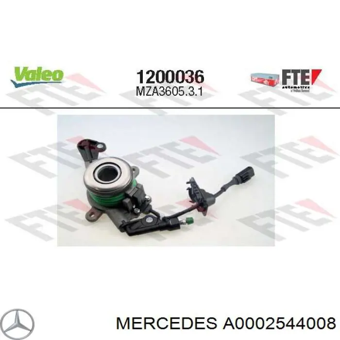 Выжимной подшипник A0002544008 Mercedes