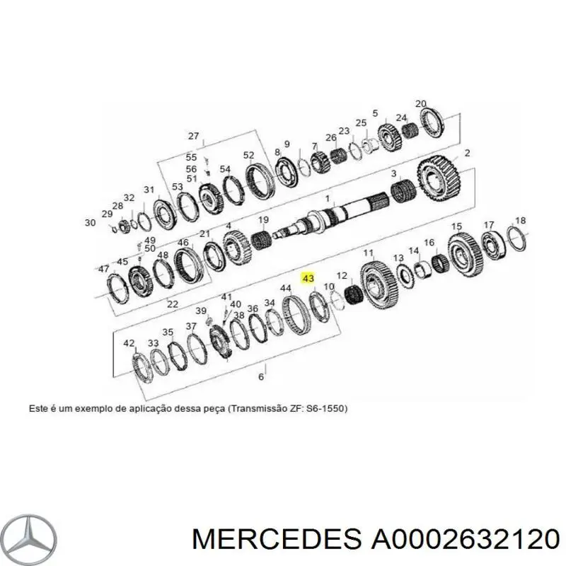 Кольцо синхронизатора 3097059 Volvo