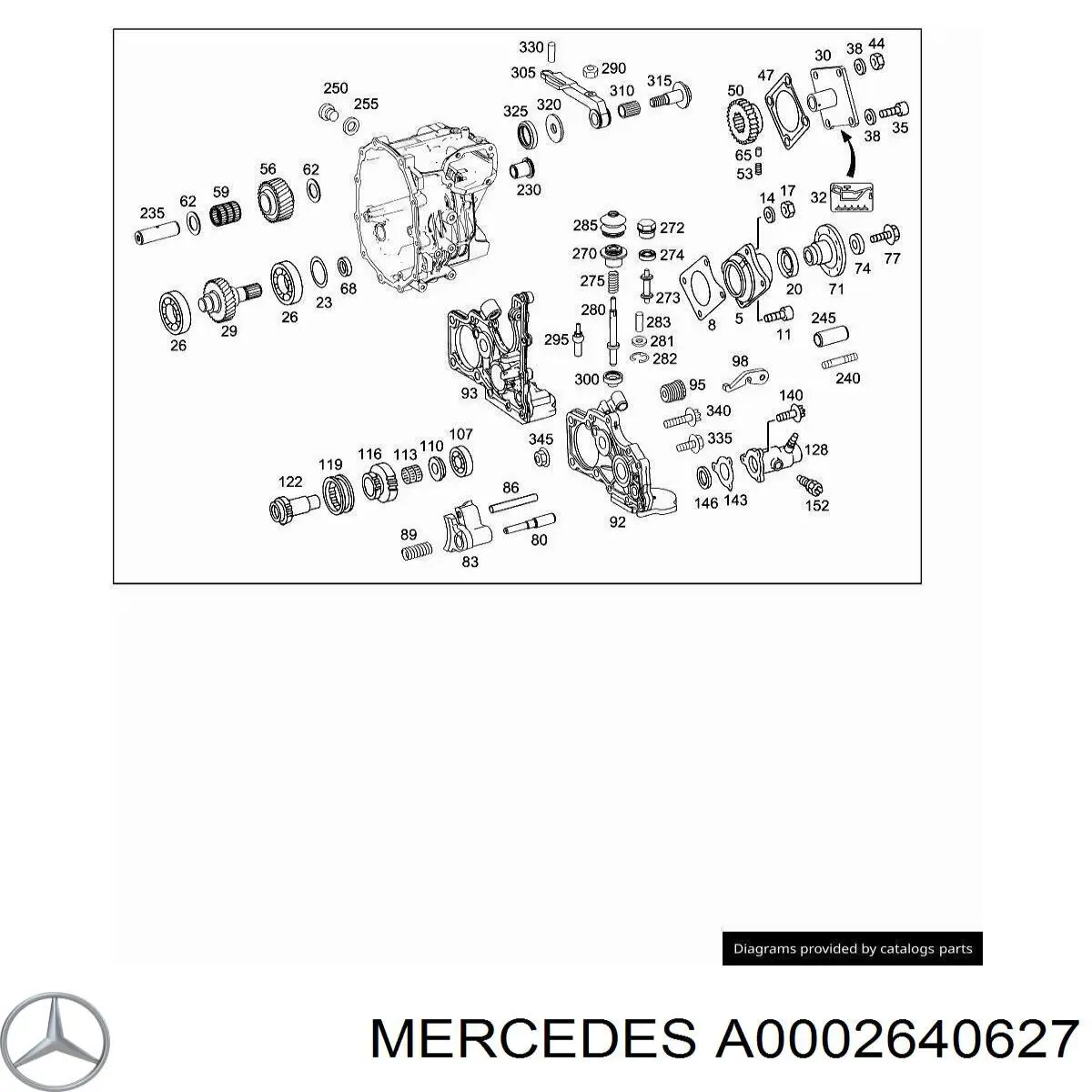 Цилиндр сцепления рабочий Mercedes A0002640627