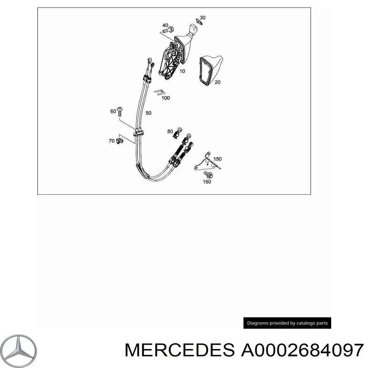 Купить A000268409764 Mercedes Чехол на рычаг переключения
