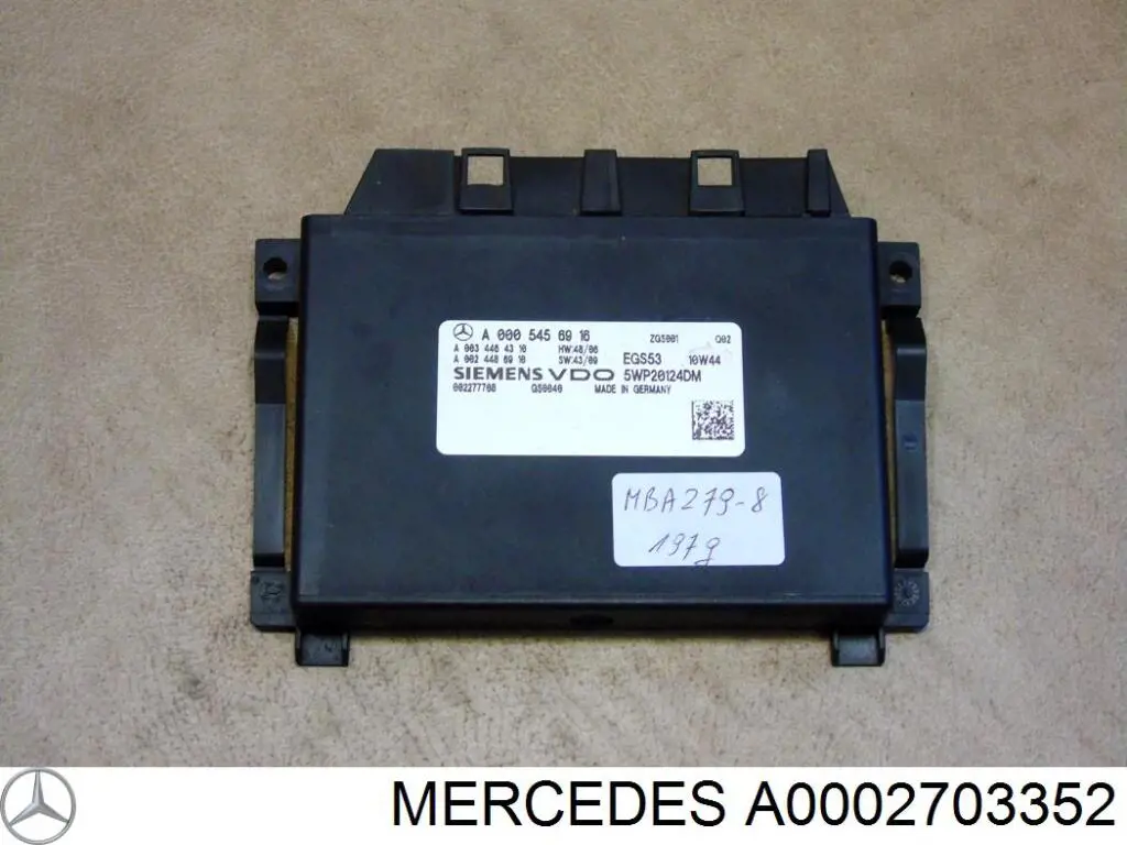  Mercedes A0002703352 цена, от 296.28 USD
