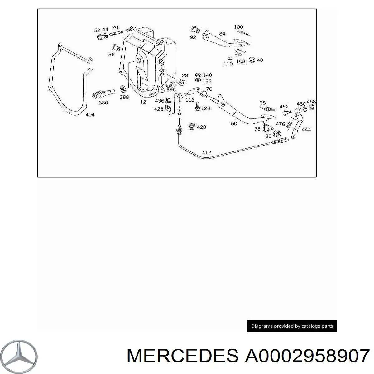 Цилиндр сцепления рабочий Mercedes A0002958907
