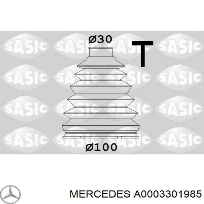 Пыльник ШРУСа передней полуоси наружный Mercedes A0003301985