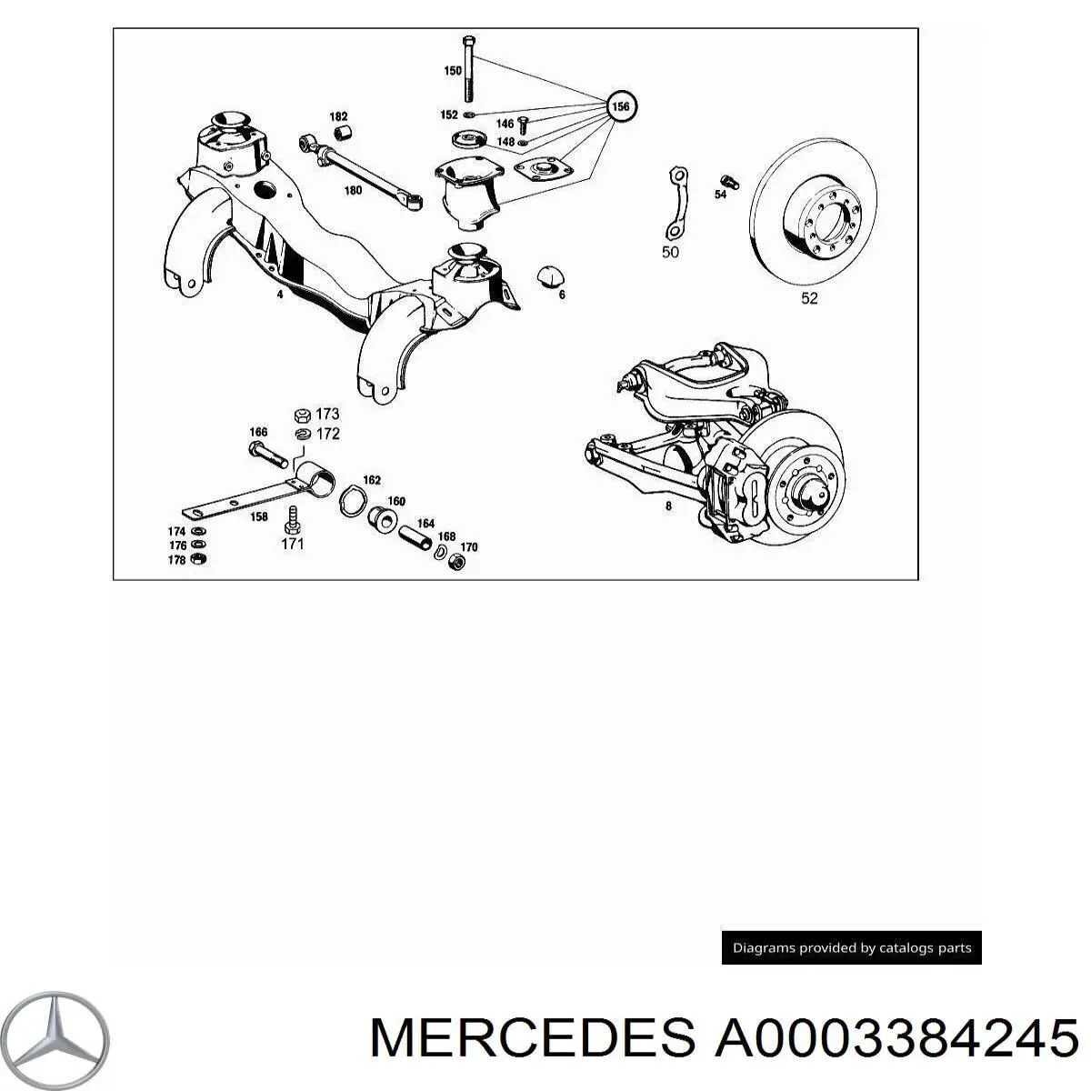  Mercedes A0003384245 цена, от 10.89 USD