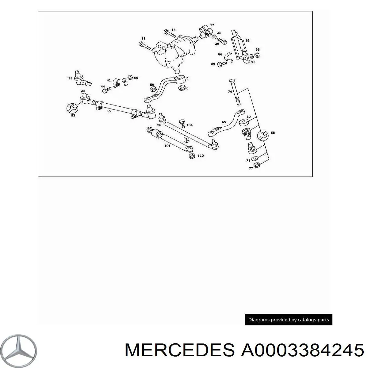 Купить A0003384245 Mercedes 