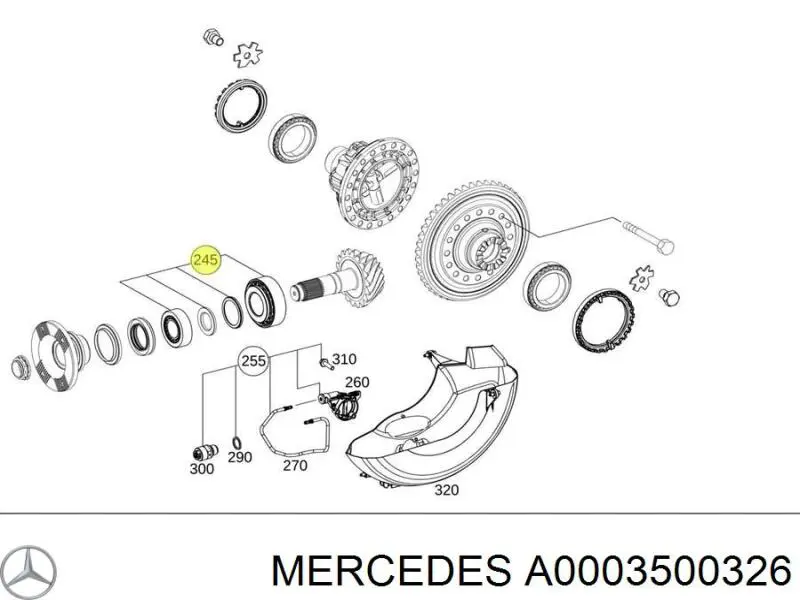  A0003500326 Mercedes