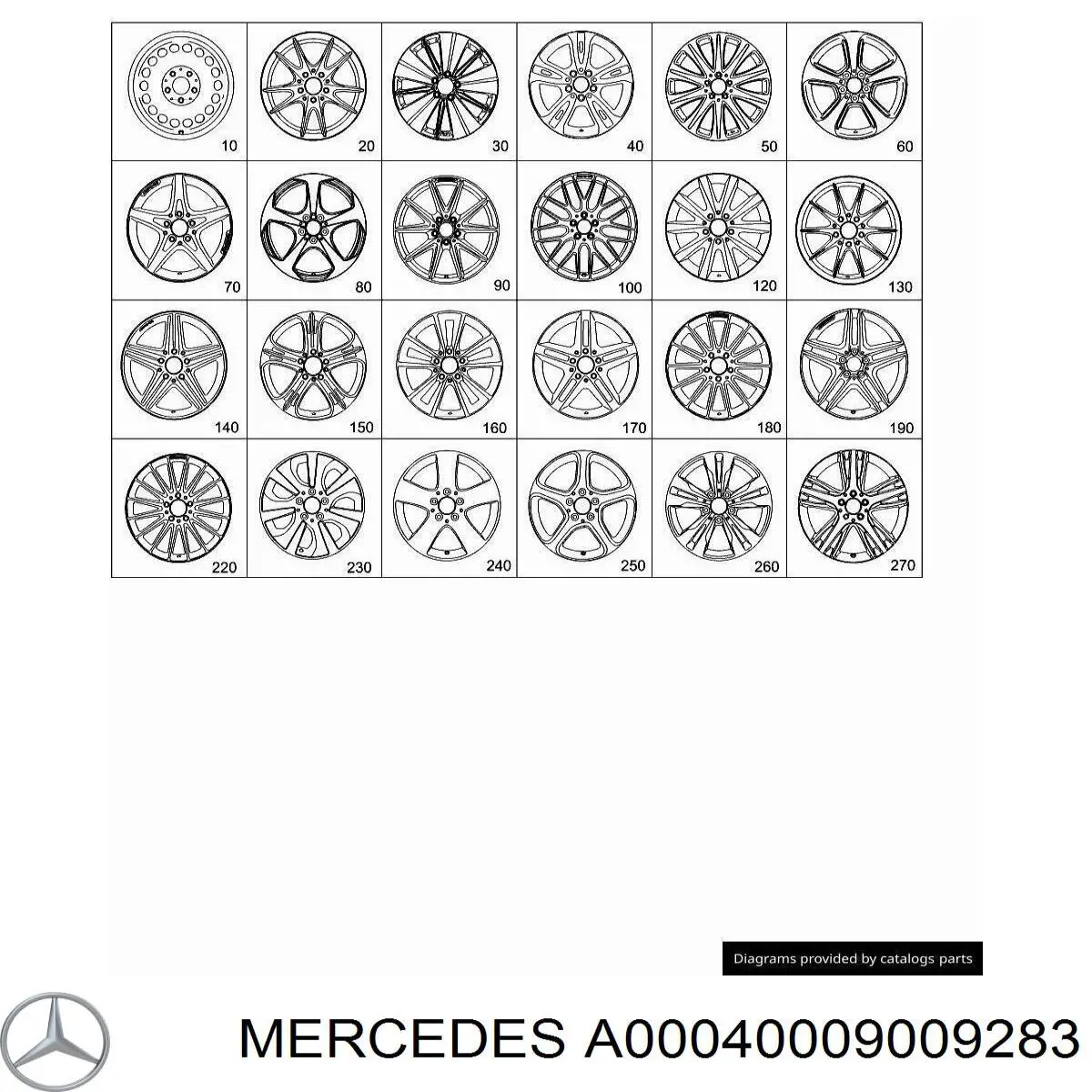 Купить A00040009009283 Mercedes 