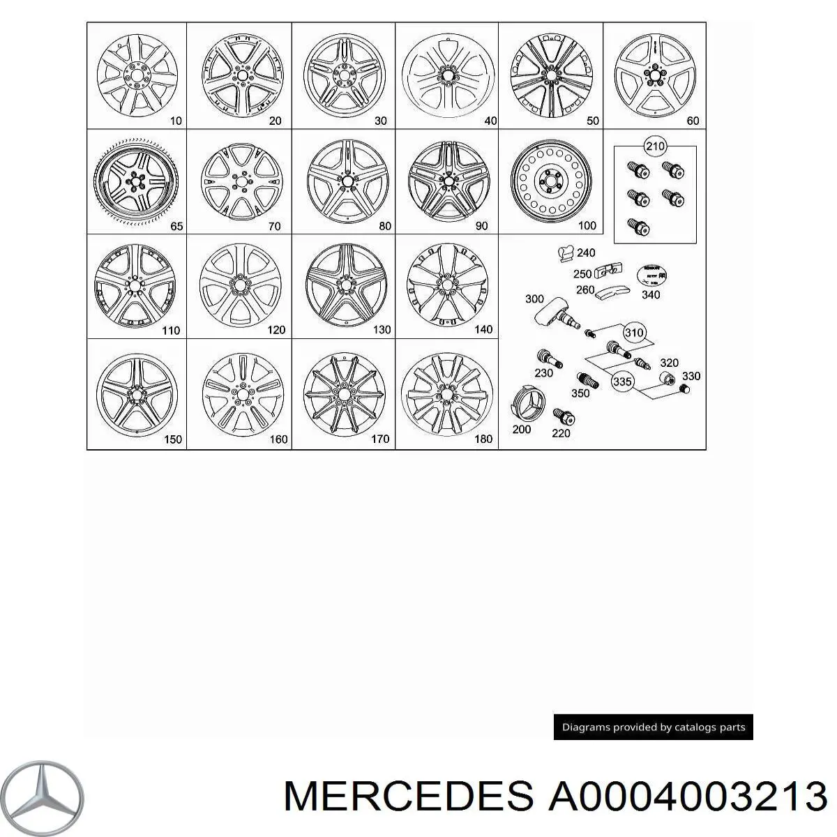 Головка подвода воздуха к шинам колес на Mercedes GL-Class (X164)