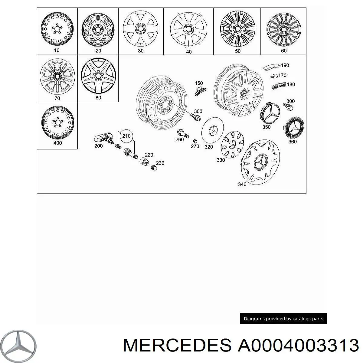 A0004003313 Mercedes 