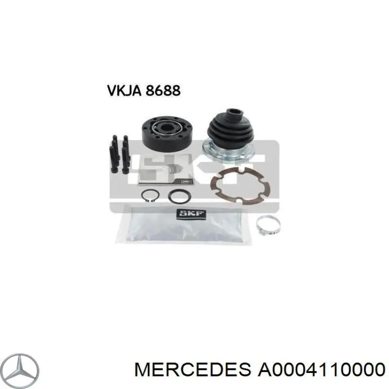 Эластичная муфта кардана Mercedes A0004110000