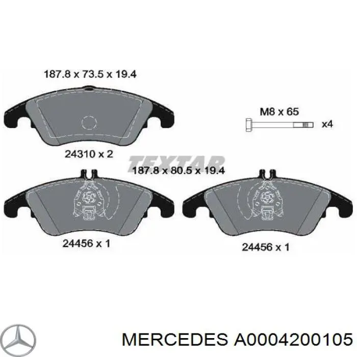 A0004200105 Mercedes 