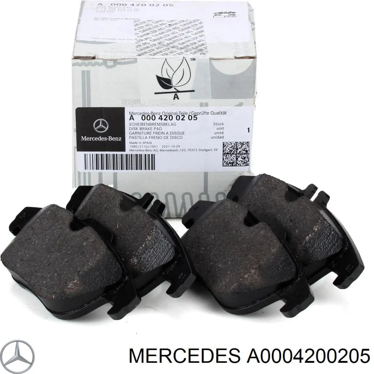 A0004200205 Mercedes колодки тормозные задние дисковые