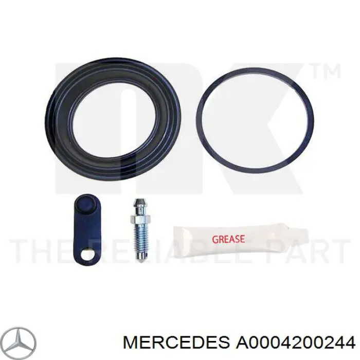 A0004200244 Mercedes ремкомплект суппорта тормозного переднего