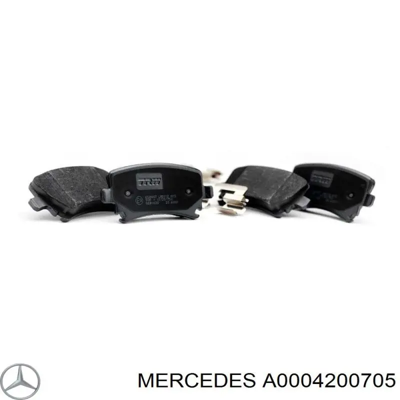 Задние тормозные колодки A0004200705 Mercedes