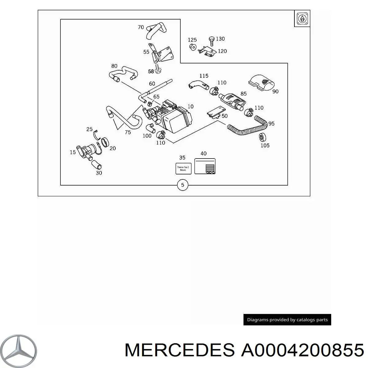 Купить 0004200855 Mercedes Штуцер прокачки суппорта тормозного переднего