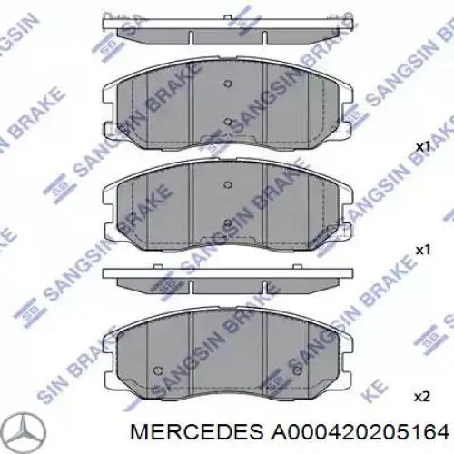 Ремкомплект тормозного цилиндра заднего MERCEDES A000420205164